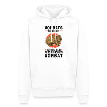 Wombats sind süß Beuteltier Wombat - Männer Premium Bio Hoodie - Weiß - Vorne - Nico (187cm)