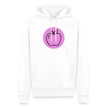 Pomme - Sweat à capuche Premium bio Homme - blanc - Devant - Nico (187cm)
