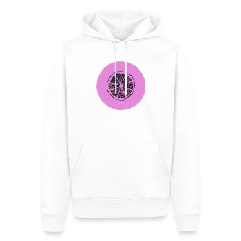 Orange Zitrone - Männer Premium Bio Hoodie - Weiß - Vorne - Nico (187cm)