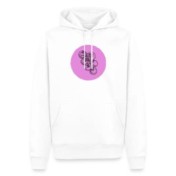 Tomates cocktail - Sweat à capuche Premium bio Homme - blanc - Devant - Nico (187cm)