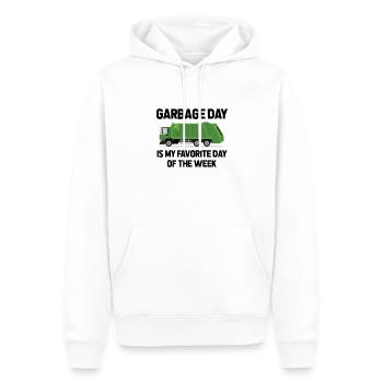 Camion à ordures Müllmann - Sweat à capuche Premium bio Homme - blanc - Devant - Nico (187cm)