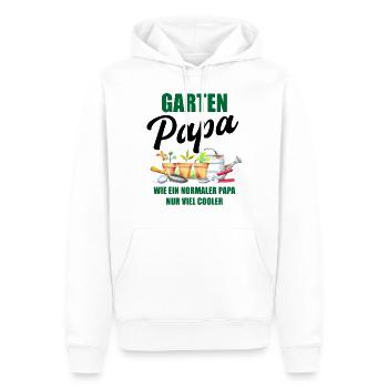 Garten Papa Lustiger Spruch Geschenk Herren - Männer Premium Bio Hoodie - Weiß - Vorne - Nico (187cm)