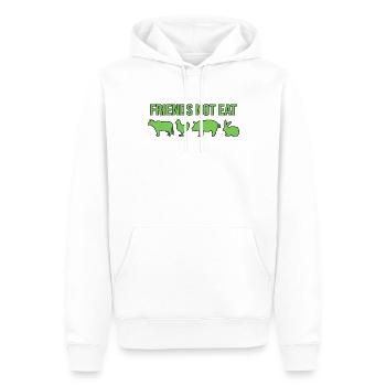 Vegetarier Veganer Spruch - Männer Premium Bio Hoodie - Weiß - Vorne - Nico (187cm)