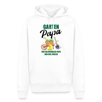 Garten Papa Lustiger Spruch Geschenk Herren - Männer Premium Bio Hoodie - Weiß - Vorne - Nico (187cm)