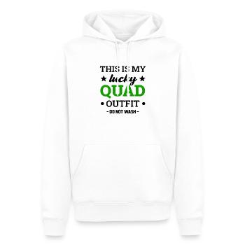 Quad Quad Riders Quad Ride VTT - Sweat à capuche Premium bio Homme - blanc - Devant - Nico (187cm)