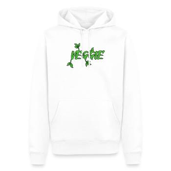 Vegan Veggie - Männer Premium Bio Hoodie - Weiß - Vorne - Nico (187cm)