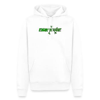 enjoy veggie - Männer Premium Bio Hoodie - Weiß - Vorne - Nico (187cm)