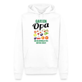 Garten Opa Lustiger Spruch Geschenk Herren - Männer Premium Bio Hoodie - Weiß - Vorne - Nico (187cm)