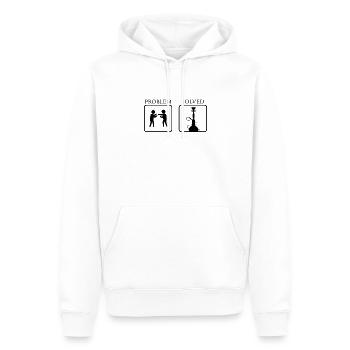 Narguilé Chicha Wasserpfeife - Sweat à capuche Premium bio Homme - blanc - Devant - Nico (187cm)