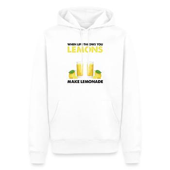 Lemonade Lemon Lemonade Lemonade Lemonade Stand Design - Men’s Premium Organic Hoodie - white - Front - Nico (187cm)