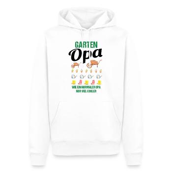 Garten Opa Lustiger Spruch Geschenk Herren - Männer Premium Bio Hoodie - Weiß - Vorne - Nico (187cm)