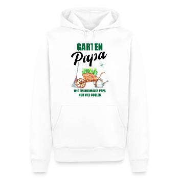 Garten Papa Lustiger Spruch Geschenk Herren - Männer Premium Bio Hoodie - Weiß - Vorne - Nico (187cm)