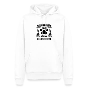 Hundefrisör Hundepflege - Männer Premium Bio Hoodie - Weiß - Vorne - Nico (187cm)