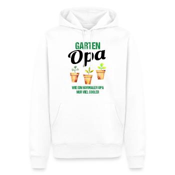 Garten Opa Lustiger Spruch Geschenk Herren - Männer Premium Bio Hoodie - Weiß - Vorne - Nico (187cm)