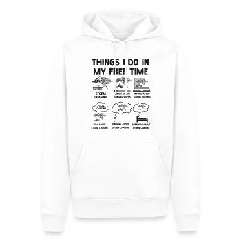Storm Chaser Hurricane Meteorology - Männer Premium Bio Hoodie - Weiß - Vorne - Nico (187cm)