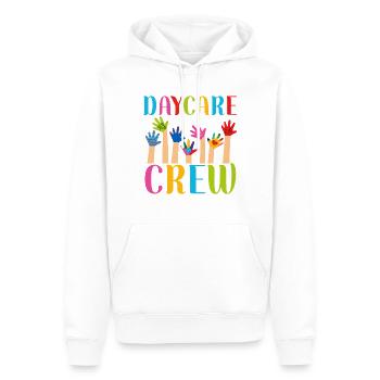 Fournisseur de services de garde d’enfants Enseignant - Sweat à capuche Premium bio Homme - blanc - Devant - Nico (187cm)