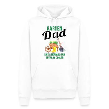 Garten Papa Lustiger Spruch Geschenk Herren - Männer Premium Bio Hoodie - Weiß - Vorne - Nico (187cm)