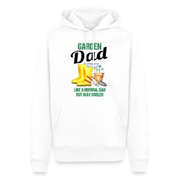Garten Papa Lustiger Spruch Geschenk Herren - Männer Premium Bio Hoodie - Weiß - Vorne - Nico (187cm)
