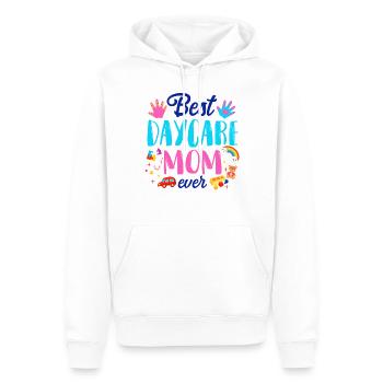 Fournisseur de services de garde d’enfants Enseignant - Sweat à capuche Premium bio Homme - blanc - Devant - Nico (187cm)
