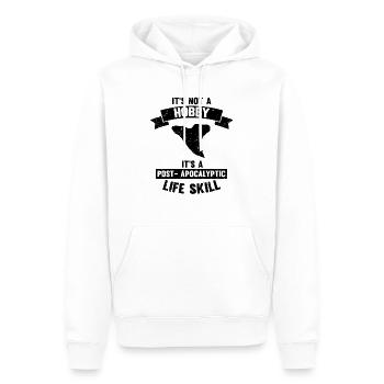 Un paléontologue conçoit un étudiant chasseur de fossiles - Sweat à capuche Premium bio Homme - blanc - Devant - Nico (187cm)