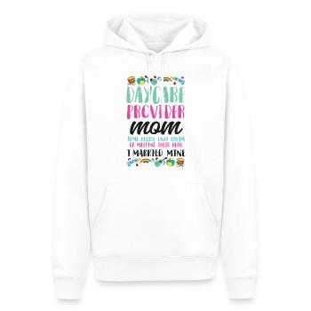 Fournisseur de services de garde d’enfants Enseignant - Sweat à capuche Premium bio Homme - blanc - Devant - Nico (187cm)