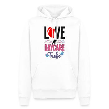Fournisseur de services de garde d’enfants Enseignant - Sweat à capuche Premium bio Homme - blanc - Devant - Nico (187cm)