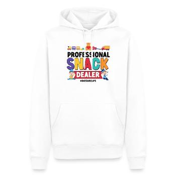 Fournisseur de services de garde d’enfants Enseignant - Sweat à capuche Premium bio Homme - blanc - Devant - Nico (187cm)