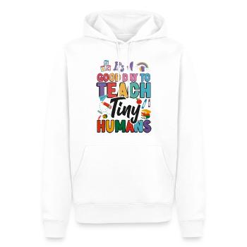 Fournisseur de services de garde d’enfants Enseignant - Sweat à capuche Premium bio Homme - blanc - Devant - Nico (187cm)