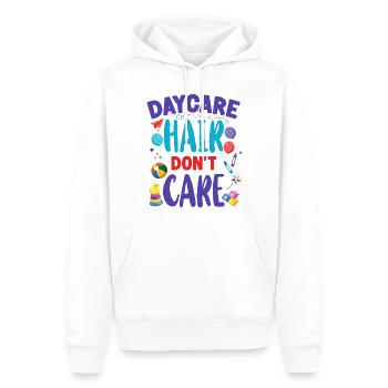 Fournisseur de services de garde d’enfants Enseignant - Sweat à capuche Premium bio Homme - blanc - Devant - Nico (187cm)
