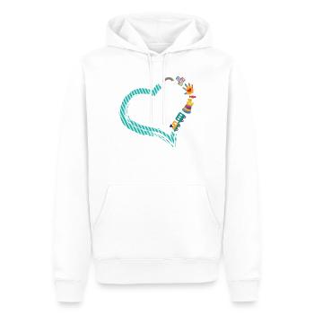Childcare Daycare Provider Teacher - Men’s Premium Organic Hoodie - white - Front - Nico (187cm)