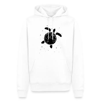 Turtle Earth Sea Turtle Planet - Day of - Men’s Premium Organic Hoodie - white - Front - Nico (187cm)