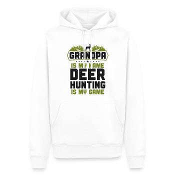 Buck Deer Hunting Hunter - Männer Premium Bio Hoodie - Weiß - Vorne - Nico (187cm)