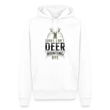 Buck Deer Hunting Hunter Vintage - Männer Premium Bio Hoodie - Weiß - Vorne - Nico (187cm)