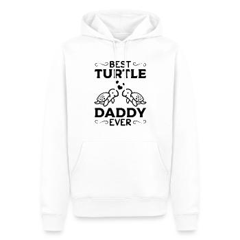 Meilleure tortue papa jamais tortue de mer papa mignon - Sweat à capuche Premium bio Homme - blanc - Devant - Nico (187cm)