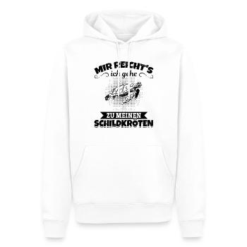 Mir Reicht's Ich Gehe Zu Meinen Schildkröten - Männer Premium Bio Hoodie - Weiß - Vorne - Nico (187cm)