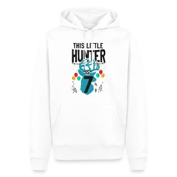 Buck Deer Chasse Hunter Kid - Sweat à capuche Premium bio Homme - blanc - Devant - Nico (187cm)