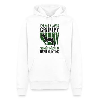 Buck Deer Hunting Hunter Dad - Men’s Premium Organic Hoodie - white - Front - Nico (187cm)