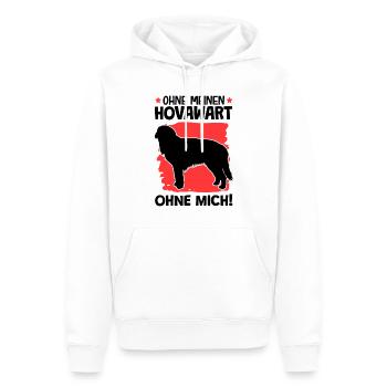 Ohne Hovawart ohne mich deutscher Bauernhund - Männer Premium Bio Hoodie - Weiß - Vorne - Nico (187cm)
