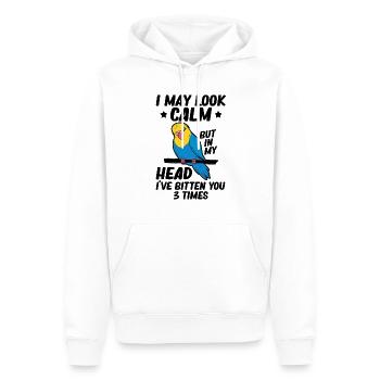 Ich Kann Ruhigen Papageien-vogel-wellensittich - Männer Premium Bio Hoodie - Weiß - Vorne - Nico (187cm)