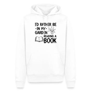 Book Gardening I'd Rather Be In My Garden Reading - Männer Premium Bio Hoodie - Weiß - Vorne - Nico (187cm)