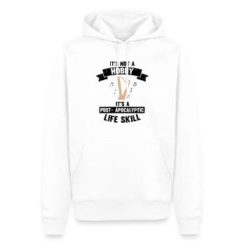 Conceptions de joueurs de harpe pour les conceptions de joueurs de harpe - Sweat à capuche Premium bio Homme - blanc - Devant - Nico (187cm)