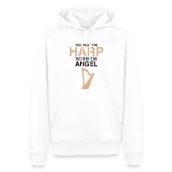 Conceptions de joueurs de harpe pour les conceptions de joueurs de harpe - Sweat à capuche Premium bio Homme - blanc - Devant - Nico (187cm)