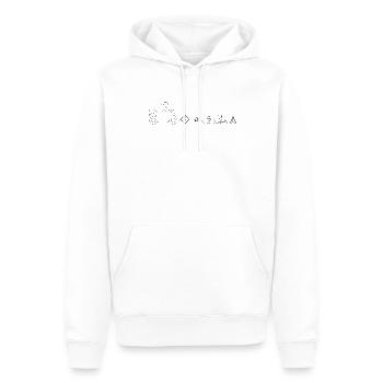 Racing Machine Motorcycle Symbols - Men’s Premium Organic Hoodie - white - Front - Nico (187cm)
