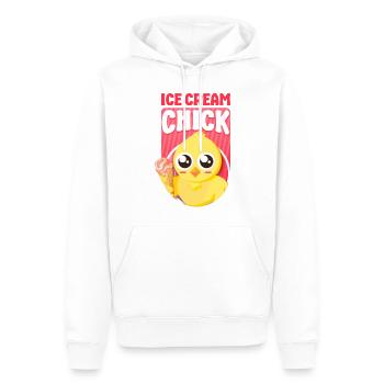 Ice Cream Chicken Cone Ice Cream - Männer Premium Bio Hoodie - Weiß - Vorne - Nico (187cm)