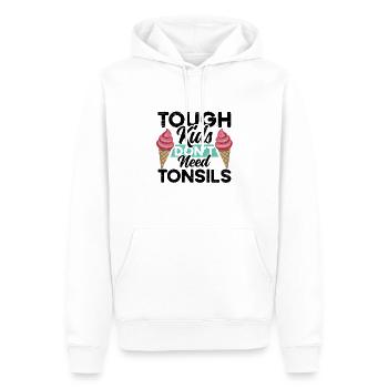 Children Don't Need Tonsil Survivors - Men’s Premium Organic Hoodie - white - Front - Nico (187cm)