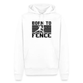 Fechten - Männer Premium Bio Hoodie - Weiß - Vorne - Nico (187cm)