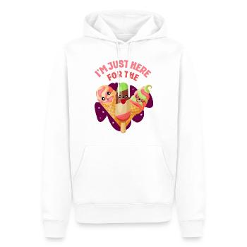 Ice Cream Cone Popsicle I'm Just - Männer Premium Bio Hoodie - Weiß - Vorne - Nico (187cm)