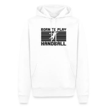 Handball - Sweat à capuche Premium bio Homme - blanc - Devant - Nico (187cm)