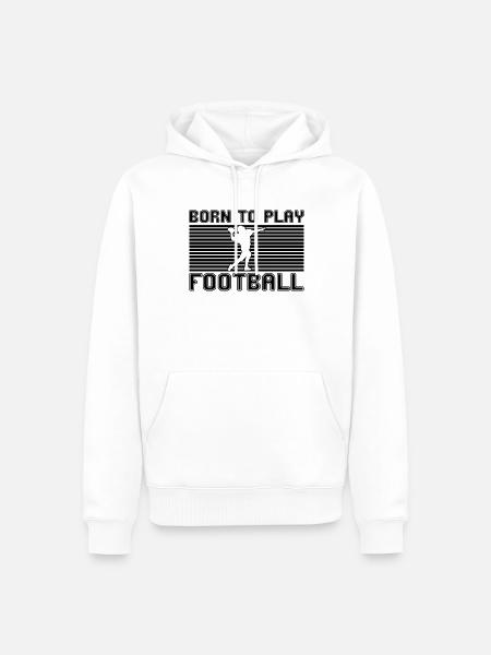 football rugby - Männer Premium Bio Hoodie - Weiß