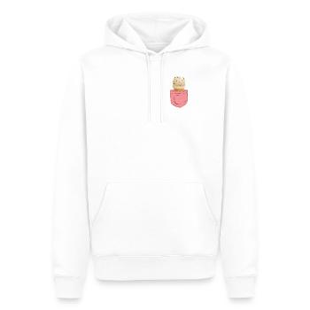 Ice Cream Pocket Cone - Männer Premium Bio Hoodie - Weiß - Vorne - Nico (187cm)